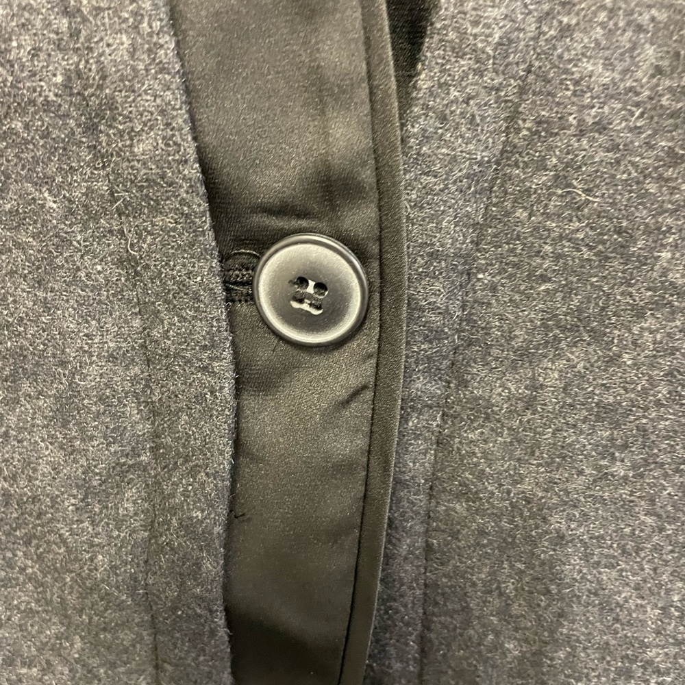 Simply Vera, Vera Wang Dark Gray Wool Blend Bolo Jacket. Size Small - Picture 4 of 7